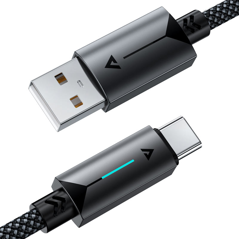 AceFast | 18475 | C19-04 | Usb A To Usb C Fast Charging Data Cable | Black AceFast | 18475 | C19-04 | Usb A To Usb C Fast Charging Data Cable | Black